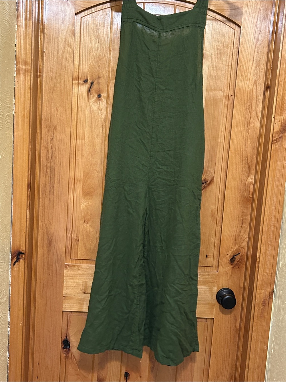 Haute Hippie Olive Wide-Leg Jumpsuit with Adjustable Straps Size Medium - Picture 8 of 10